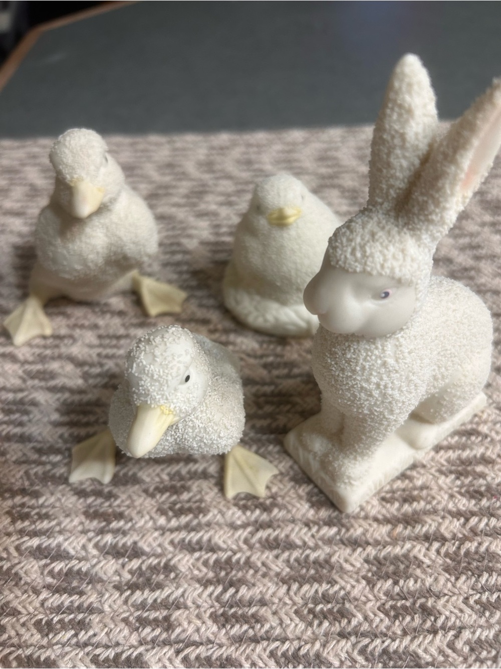 Department 56 Snow bunnies figurines 93 and 94 collectibles set of four
